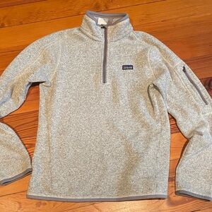 Patagonia Women's Gray Half-Zip Sweater